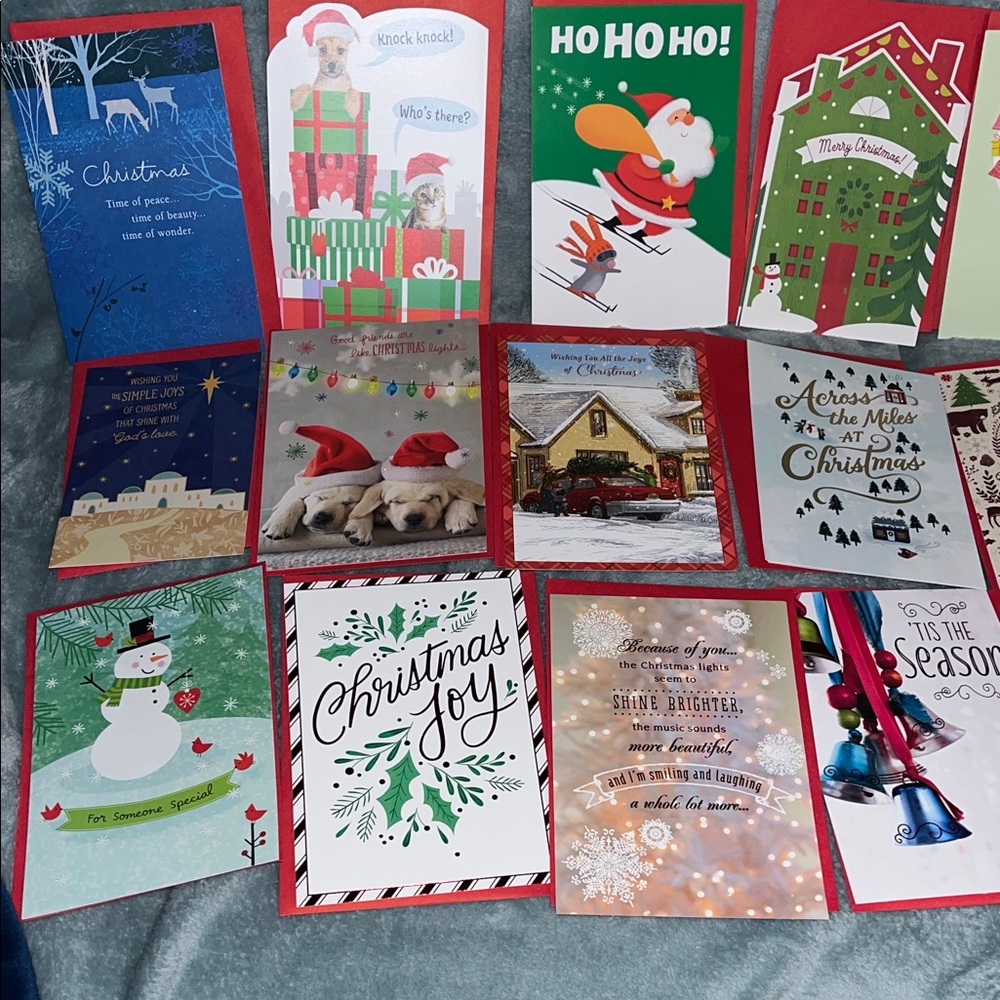16 pack of Hallmark Holiday Card Collection - for friends, family and kids.